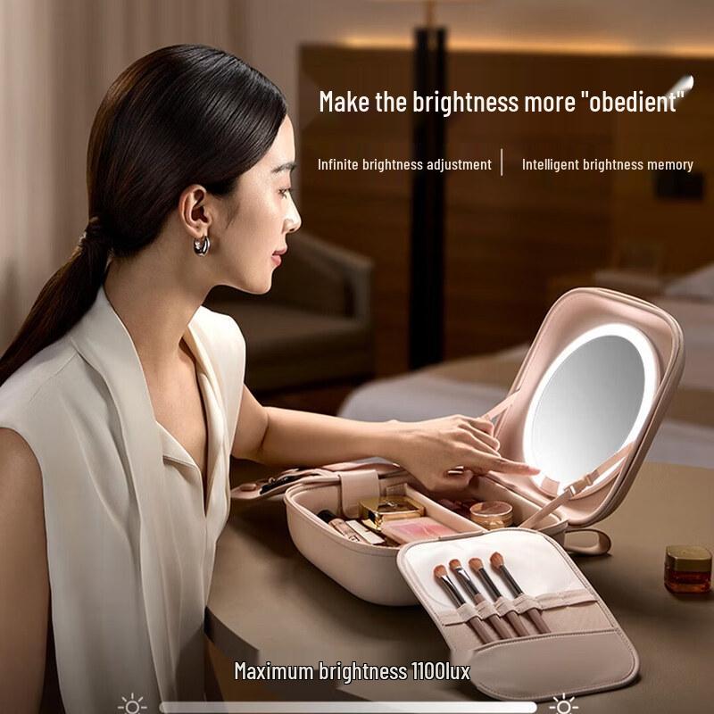 AMIRO M3 Portable LED Folding Makeup Mirror CN Plug (adapter Included)