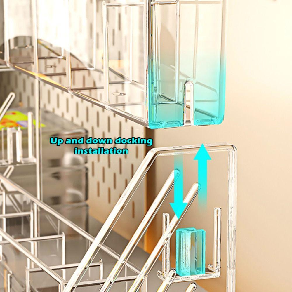 Acryl Stiftehalter 3/4/5 Schichten Schreibtisch Organizer Multifunktionaler Make-up Pinselhalter Home Office