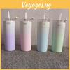Stylish Gradient 304 Stainless Steel Insulated Tumbler With Straw For Men And Women