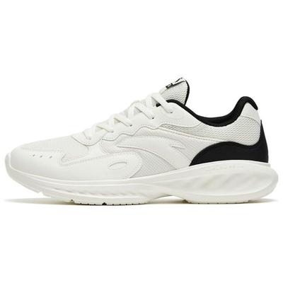 Comfortable Daily Shock Absorbing Non-Slip Wear-Resistant Low-Top Running Shoes Men Sneakers White Black 912325571-4