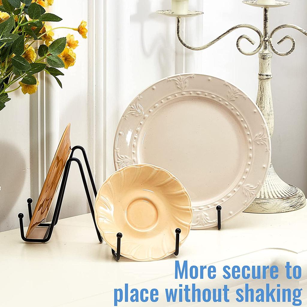 Picture Stands Holder Display Picture Easel Metal Plate Dish Tabletop Art Pictures Frame Photo Decorative Tabletop Art 1 Pc
