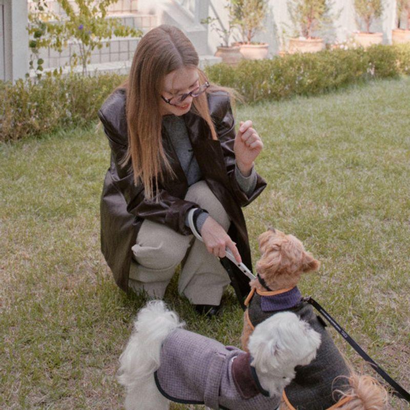 CROOKTHECHIHUAHUA Veste Classique Signature Laine 100 (2 couleurs)