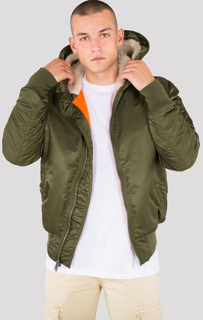 Winter Jacket Alpha Industries MA-1 Hooded (158104) Green (158104-257)