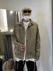 2025 American Retro Men's Workwear Style Metal Zipper Jacket – Trendy, Loose, and Versatile Design