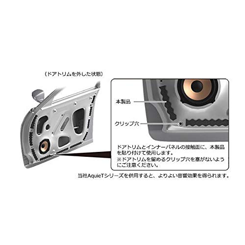 AquieT Sound Proofing Wave Inner Panel Soundproofing Material Deadening audio-technica Audio-Technica AT-AQ444