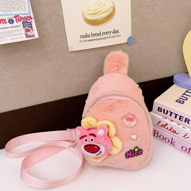 

Fashionable Plush Girls Teddy Bear Backpack Lightweight And Breathable Kids For Pink Bear