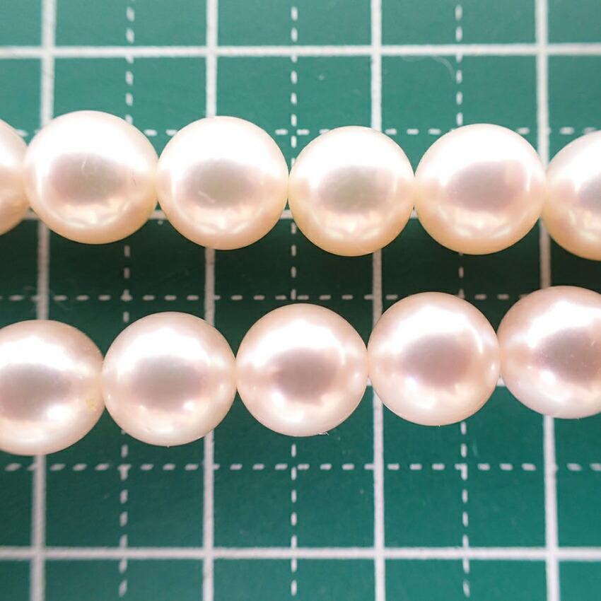 [Used] Akoya Pearl/Pearl Silver 7.0-7.5mm Pearl Necklace/j19-34