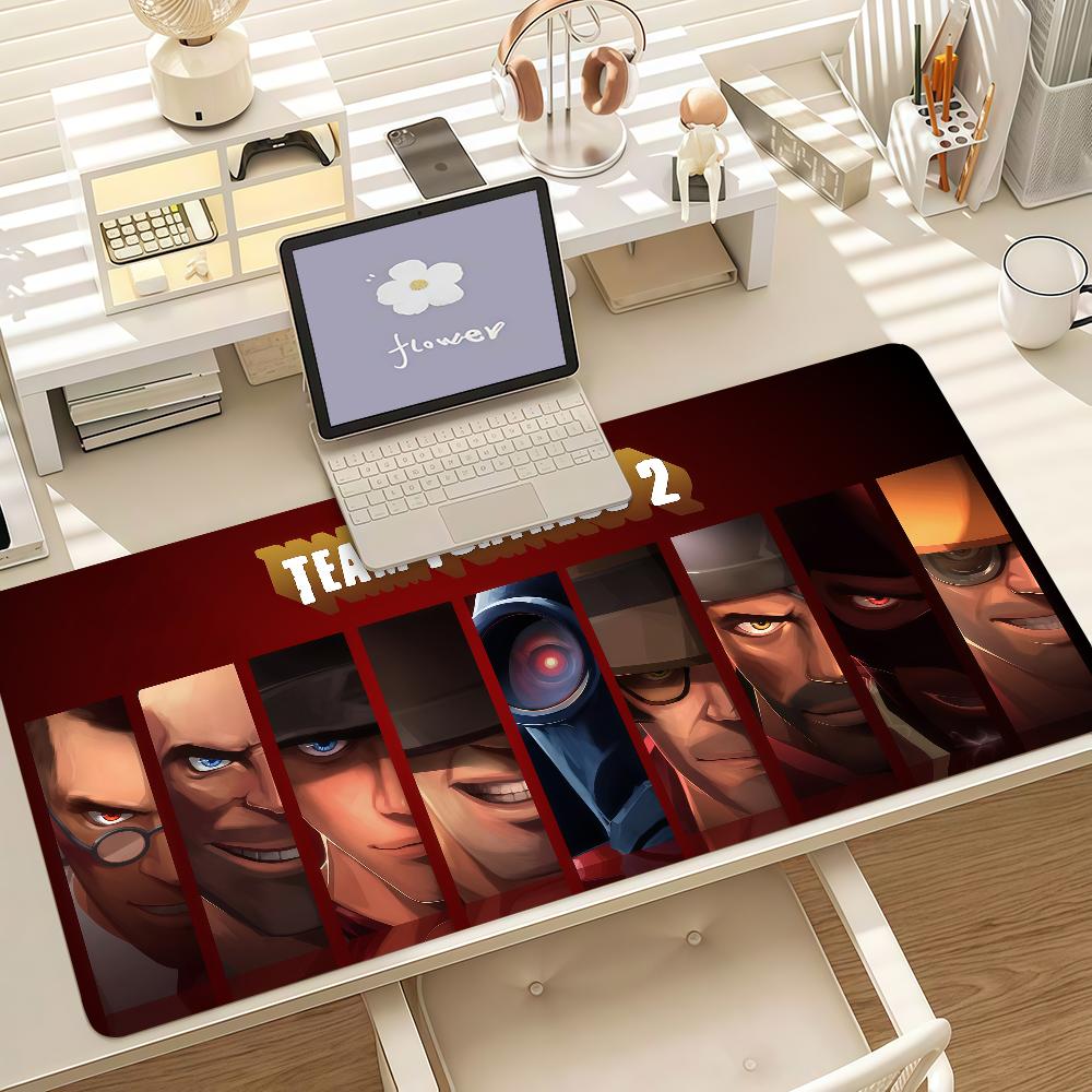 Game T-TF2 Mouse Pad Anti Slip Rubber Edge Locked Thickened Laptop Gaming Desk Mat