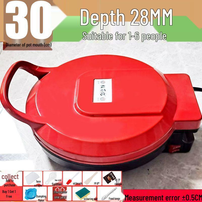 Multi-Functional Electric Griddle: Double-Sided Heating for Deep, Large Pancakes