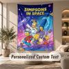 Wall Hanging Tapestry Art Cloth Bedroom Room Background DecorThe Simpsons