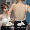 Comic chest u-shaped beautiful back underwear women's small breasts gather and expand, thickened chest pads, invisible big halter bra
