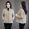 Cotton-padded Women's Short and Thin Large-size Fashion Slim-fitting Down Cotton-padded Mother's New Winter Coat
