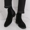 Fashion New Summer Fashion Chelsea Boots British Casual Comfortable Business Office Fashion Matte Leather Boots Black Brown Men Boots
