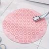 Round Shower Mat, Pvc, Non-Slip & Waterproof, Massage & Safety Features For Bathroom, Ideal For Home Use - Odorless