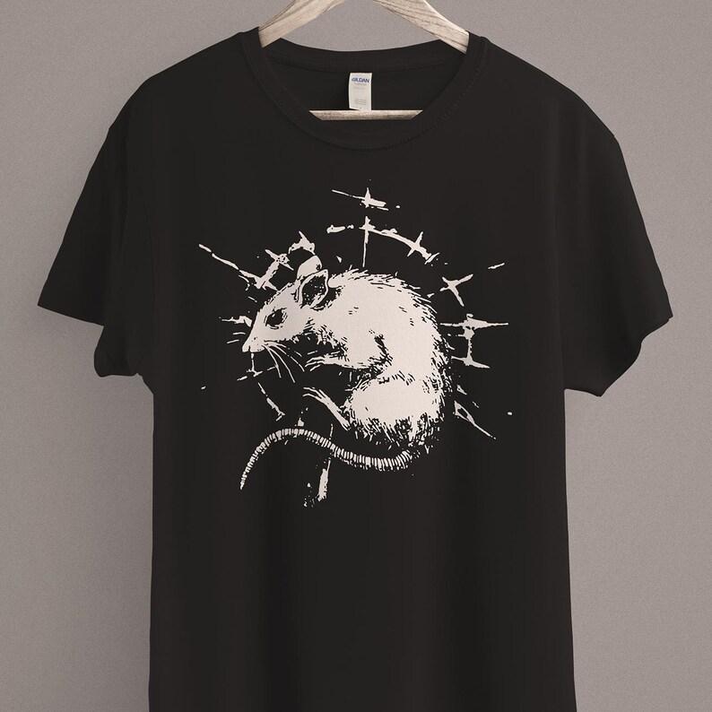 Black Death T-shirt Medieval Rat Shirt Gothic Grunge Clothing Horror Goth Aesthetic History Dark Academia Man and Women Top Tee