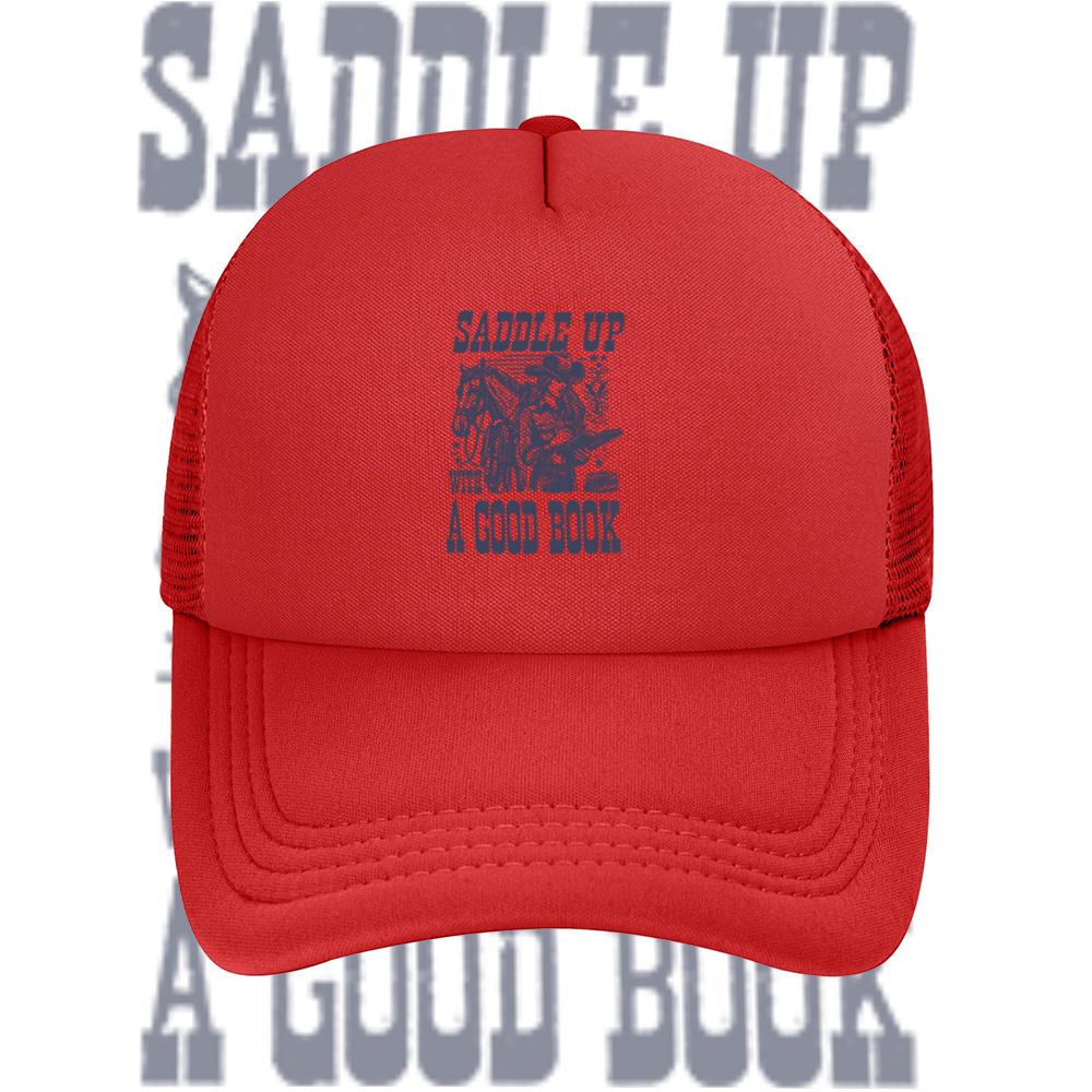 Cowgirl reading book horse stars Baseball Cap Anime Graphic Hats Adult Unisex Women Sports Outdoor