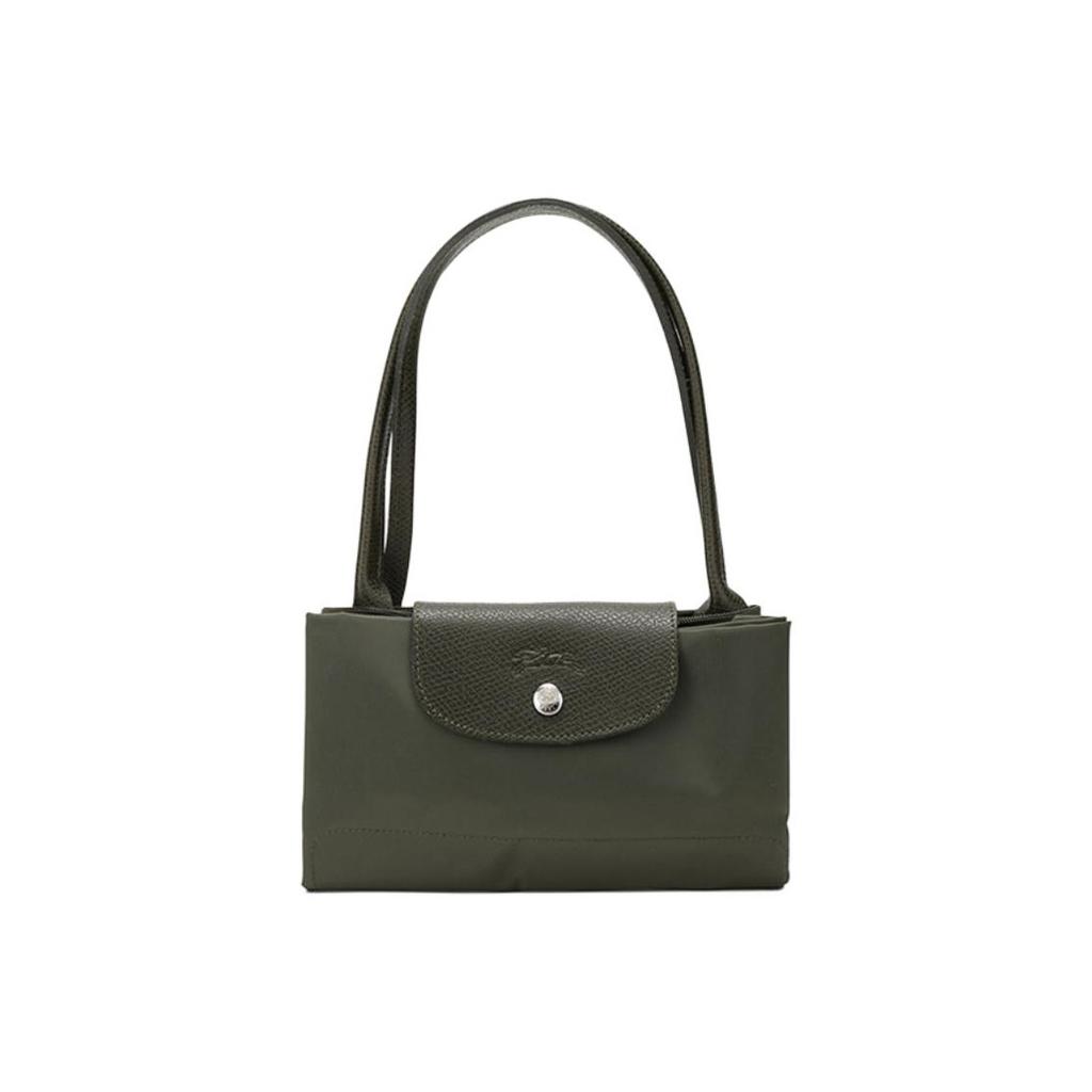 Longchamp Le Pliage Green 28 Langer Griff Umweltfreundliche Leinwand Knödel Schultertasche Medium Damen Taschen Waldgrün 2605919479
