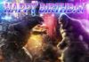 Godzilla Vs King Kong Cartoon Backdrop Banner Monster Clash Adventure Theme Kids Birthday Party Decor Photo Background Supplies