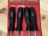 SNAP ON TOOLS  ASA204A Pick Set, Set of 4, Black, Old Grip Type, Rare