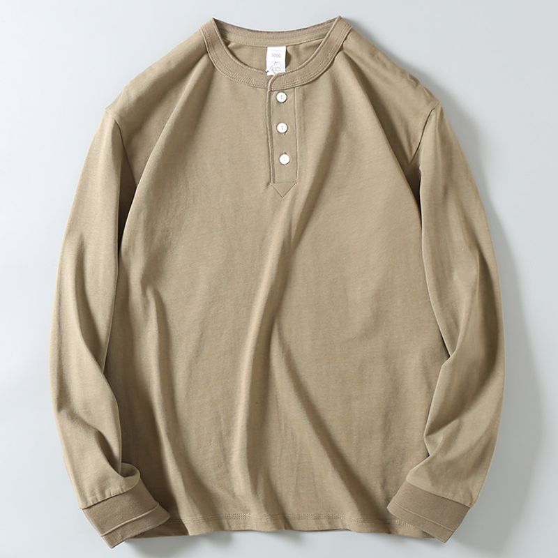 Foreign Trade Tail Goods Casual Long Sleeve T-shirt for Export Green 3XL