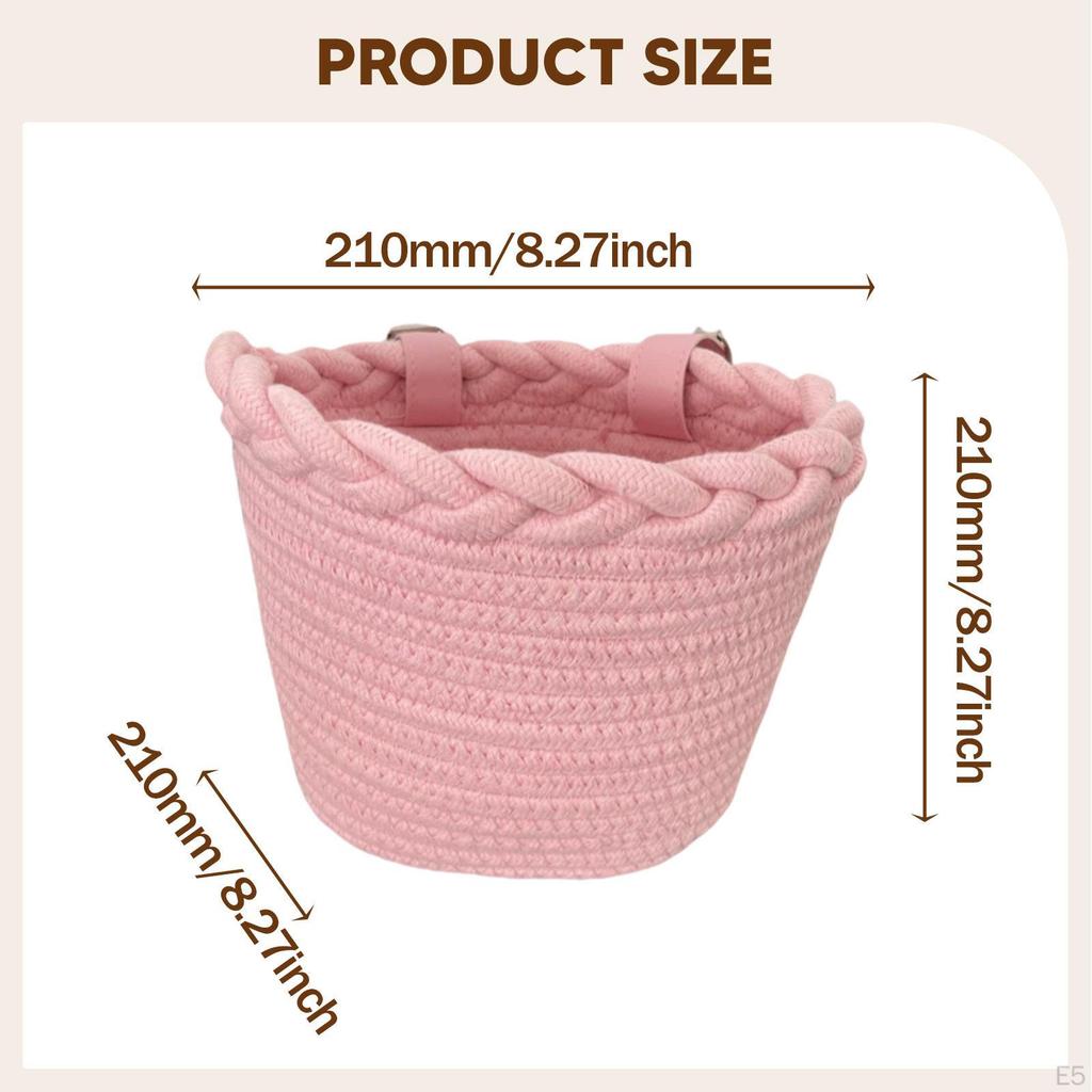 Kids Bike Basket Bicycle Multifunction Portable Accessories,Decor,Cargo Rack Bag,Carrier