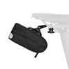 Bike Saddle Bag 0.3L Capacity Adjustable Storage Pouch Under Seat for Mountain Road Bikes Black