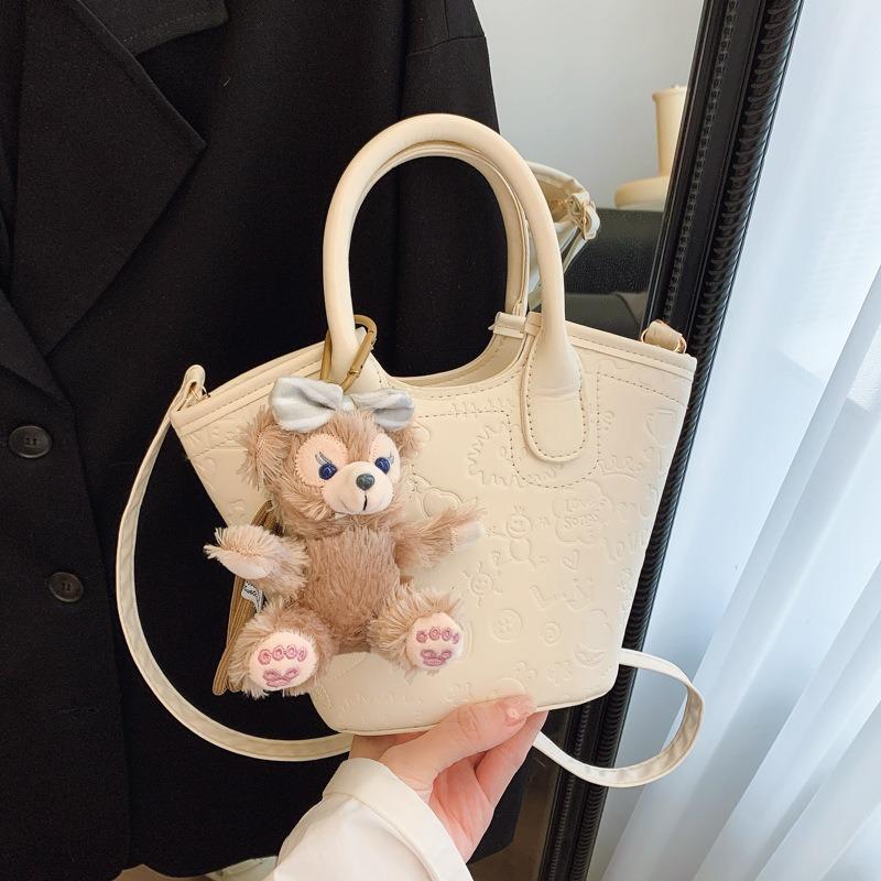 Summer Niche Embossed Bag Women's New Fashion Versatile Messenger Bag High-end Portable Bucket Bag