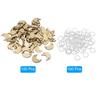 100pcs Wooden Moon Unfinished Wood Moon with Holes Blank Wooden Cutouts Ornaments Natural Wood Pieces for Christmas Party