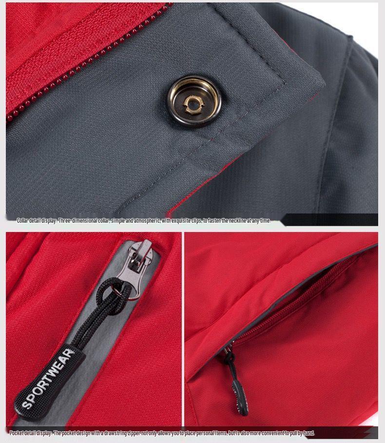 Men's Thickened Plus Velvet Winter Cotton Padded Jacket, Workwear, Plus Size