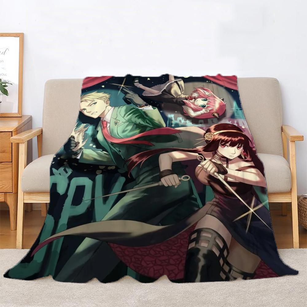 Spy X Family Fluffy Soft Blankets for Decorative Sofa Blanket Home and Decoration Microfiber Bedding Bed Throw Beach Towel Knee