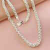 2026 Jewelry Copper Plated 925 Silver 6MM Chopin Necklace 18-24 Inches