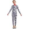 Kids Unisex Dalmatian Costume Long Sleeve Bodysuit 3D Tail Puppy Jumpsuit Halloween Party Wear