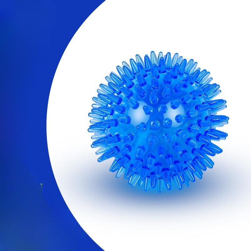 The Toy Ball Bouncy High, Squeaks and Makes A Sound. The Pointed Spiny Ball Is A Floating Dog Toy Ball