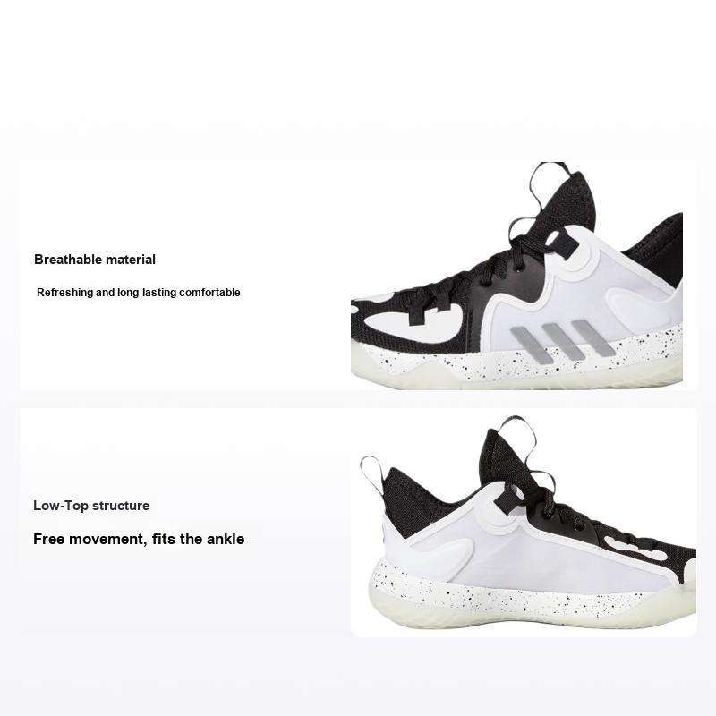 adidas Harden Stepback 2 J Oreo Kids Sneakers White Core-Black Silver-Metallic FZ1888
