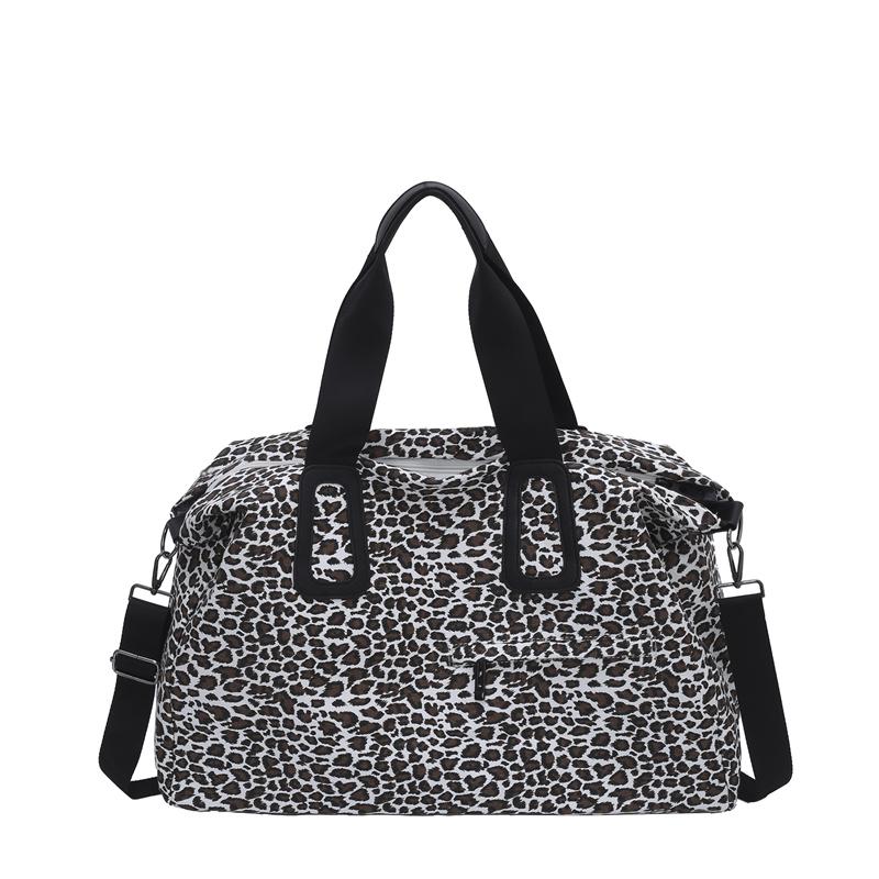 

Leopard Print Bag Women s Large Capacity Crossbody Bag Travel Bag білий