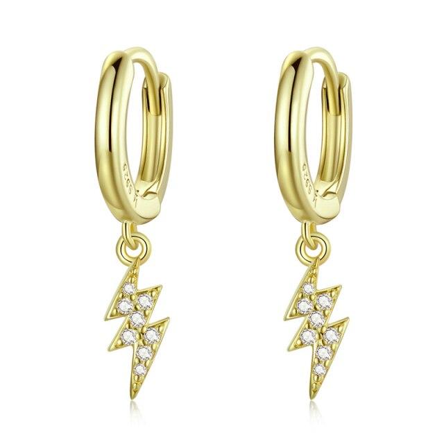 New 925 Sterling Silver Starburst Butterfly Studs Earrings Simple Plated Gold Earrings For Women Fashion Silver Jewelry