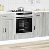 VidaXL Armoire à four Porto sonoma gris bois d'ingénierie 854003