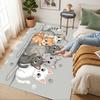 Kitty Knit Living Room Nonslip Area Rug Soft Carpet For Bedroom Game Playroom Sofa Office Home Decor Doormat Christmas Gift C929179