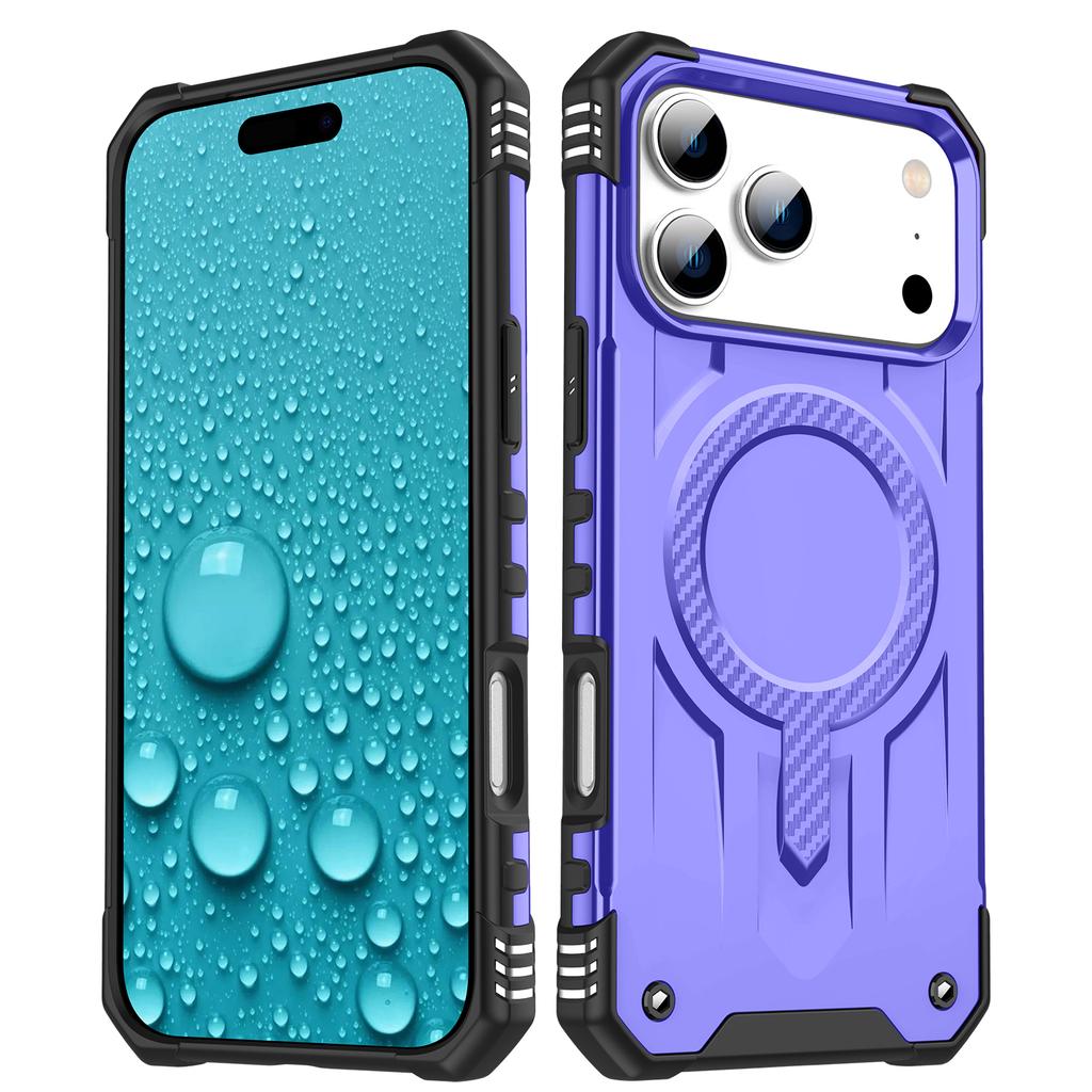 For iPhone 17 Pro Case Compatible with MagSafe Four Corner Airbags PC + TPU Phone Cover