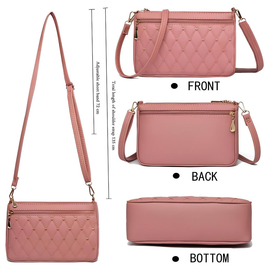 Damen gesteppte Umhängetasche mit großem Fassungsvermögen - Vielseitige Sommer-Schultertasche KTB