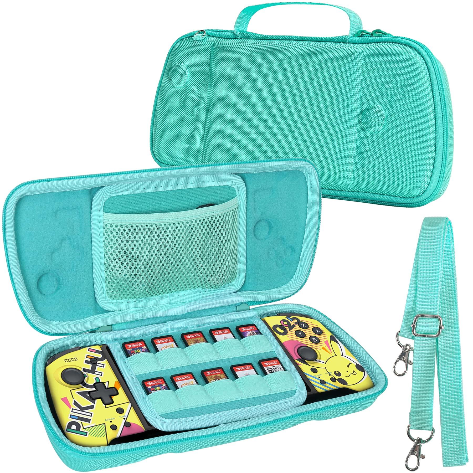 

Aenllosi Storage Case for Hori Grip Controllers and Nintendo Switch Split Pad Pro/Compact (Green) (Case Only)