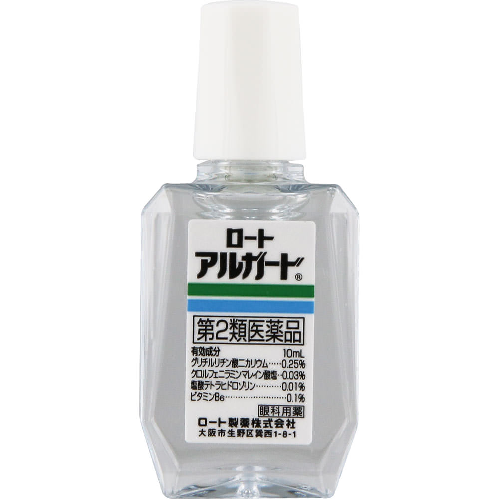 Rohto Alguard 10ml Anti-Allergy Eye Drops Efficacy: - Itchy Eyes - Conjunctival Hyperemia - Blepharitis (eyelid Inflammation) - Blurred Vision (e.g.,
