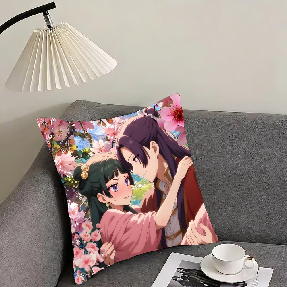 TThe ApothecaryY Diaries Anime Cushion Cover Pillowcase Ultra Soft Skin Friendly Fabric Cloud Like Comfort  Concealed Zipper