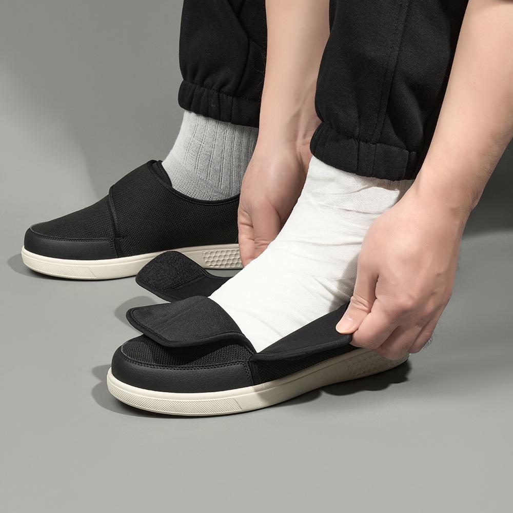 Wide Non-Slip Walking Shoes for Swollen Feet & Hallux Valgus