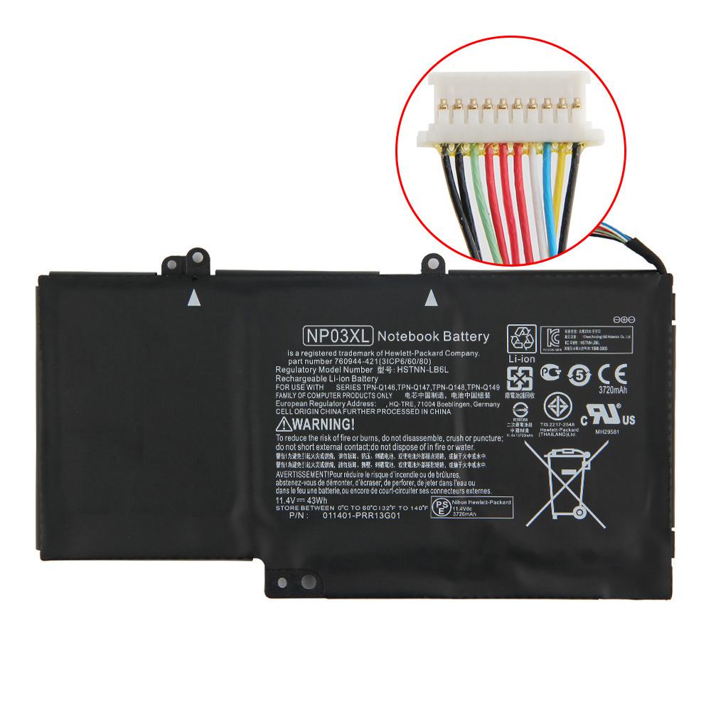Baterie reîncărcabilă cu litiu pentru laptop HP Pavilion X360 13-A010DX HSTNN-LB6L TPN-Q146 13-A012DX NP03XL 48Wh