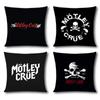 Band Motley-Crues-Retro Pillow Case Cushion Cover Soft Cute Throw Pillow Case For Car Sofa Pillowcase Polyester With Zipper