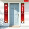 2D Flat, 2D Door Banner, 2pcs Spanish Mexican Christmas New Year Door Banner "FELIZ NAVIDAD & FELIZ A?O NUEVO" - Hanging Curtain with Snowflakes, Suit