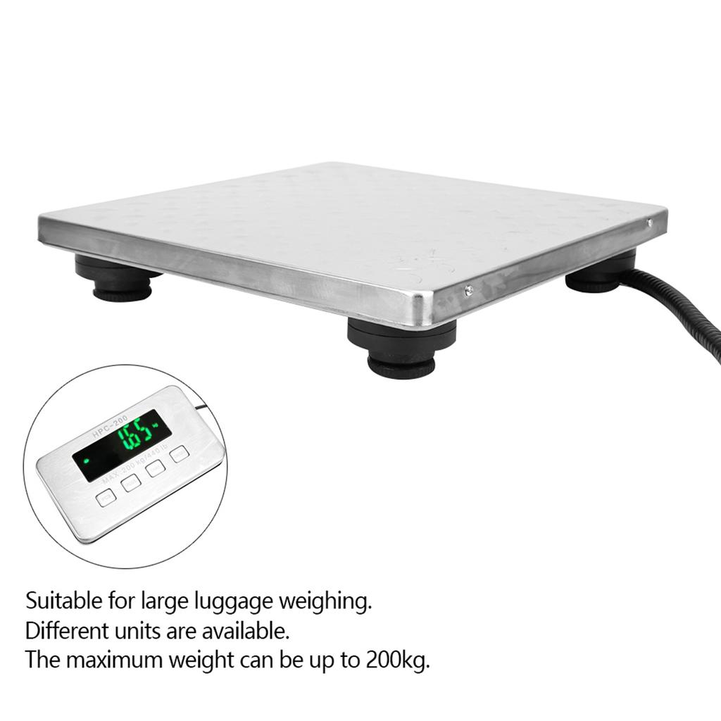 200kg 0.05kg Stainless Steel Double Range Express Luggage Baggage Weighing Electronic Scale