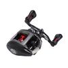 Left Handed Baitcast Reel 17.6lb Double Line Cup 6.3:1 Gear Ratio Magnetic Double Braking Fishing Reel with Drag Alert