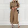 New ArrivAls Open Run Shirt Dress CollAr Neck A Line Hepburn